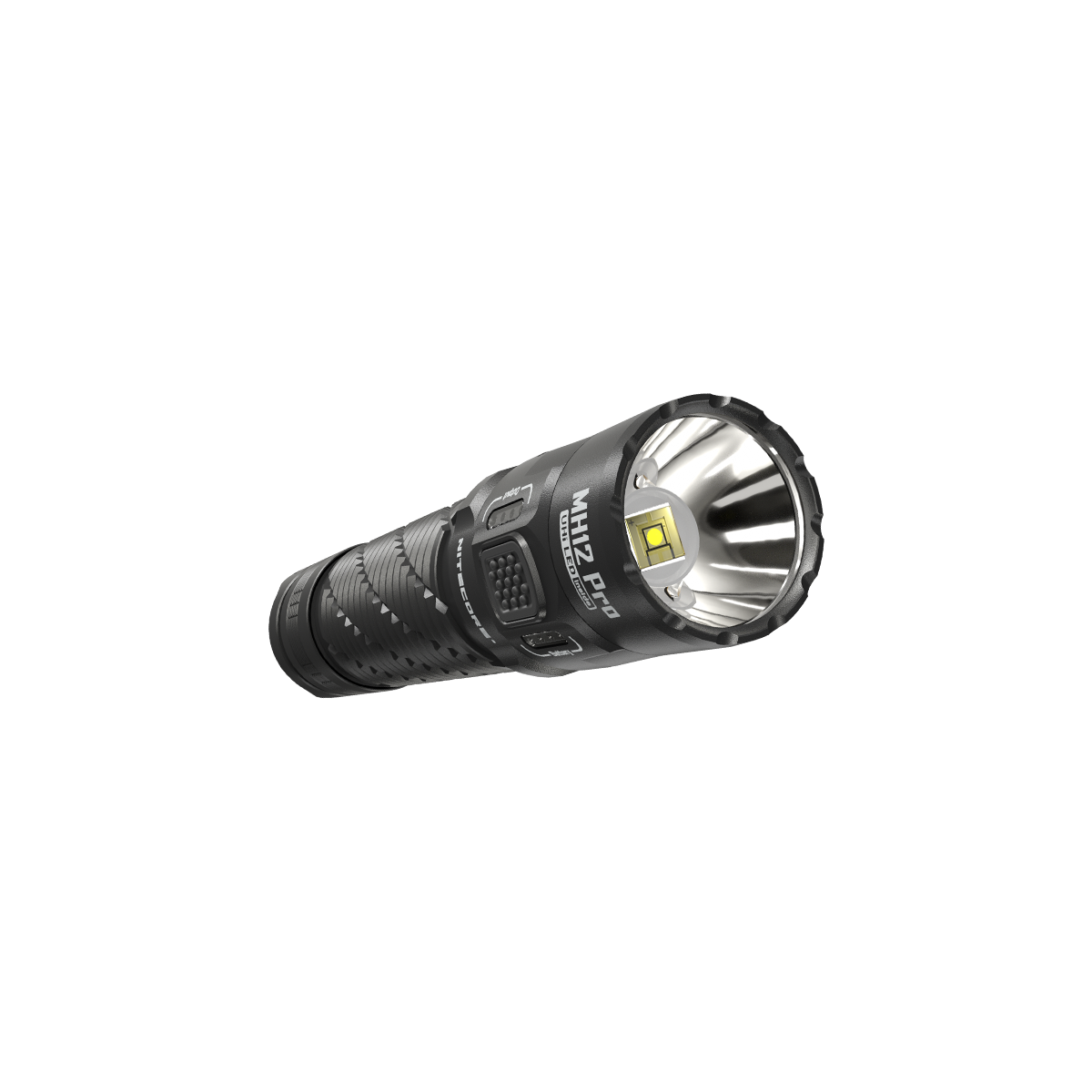 Nitecore Linterna táctica MH12 Pro, 3300 lúmenes de alto lumen USB-C  recargable de largo alcance compacto EDC luz de trabajo con funda y  organizador