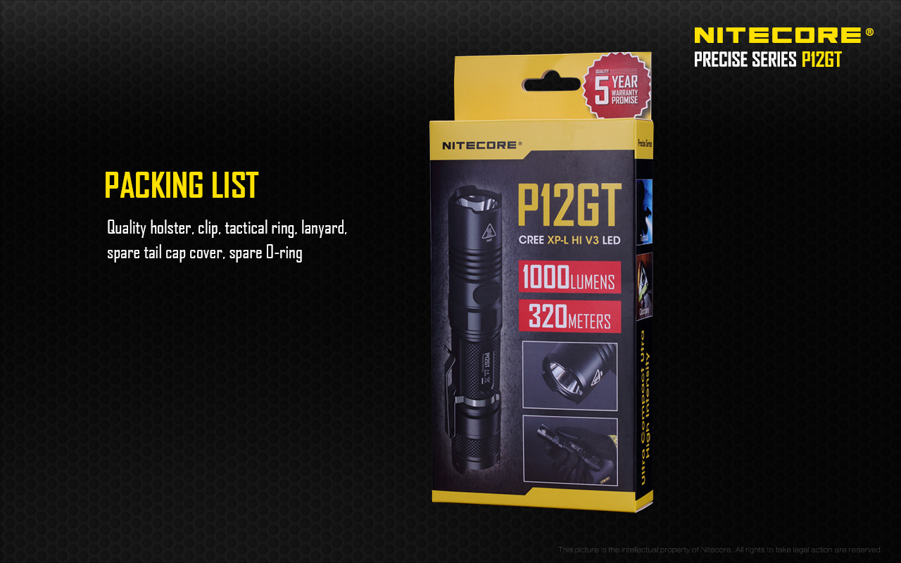NiteCore NTW25 Red Traffic Wand Cap 25.4mm for P12GTS P12GT P10GT P20 P20UV