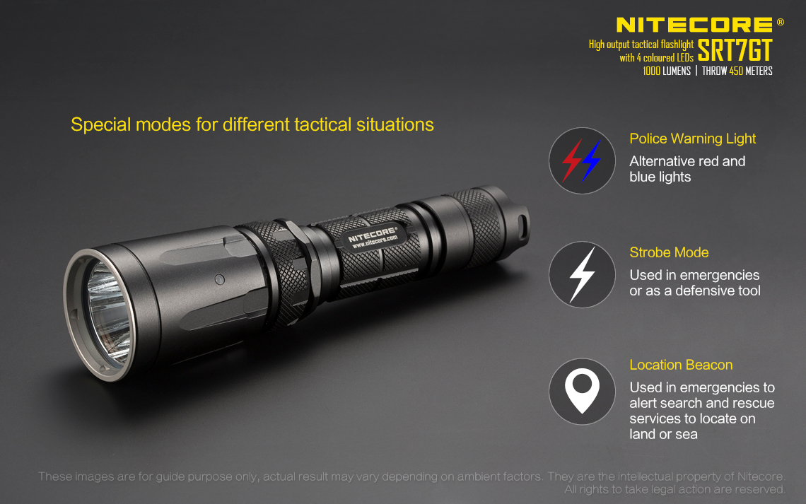 Linterna NiteCore LED 'SRT 7GT Defender