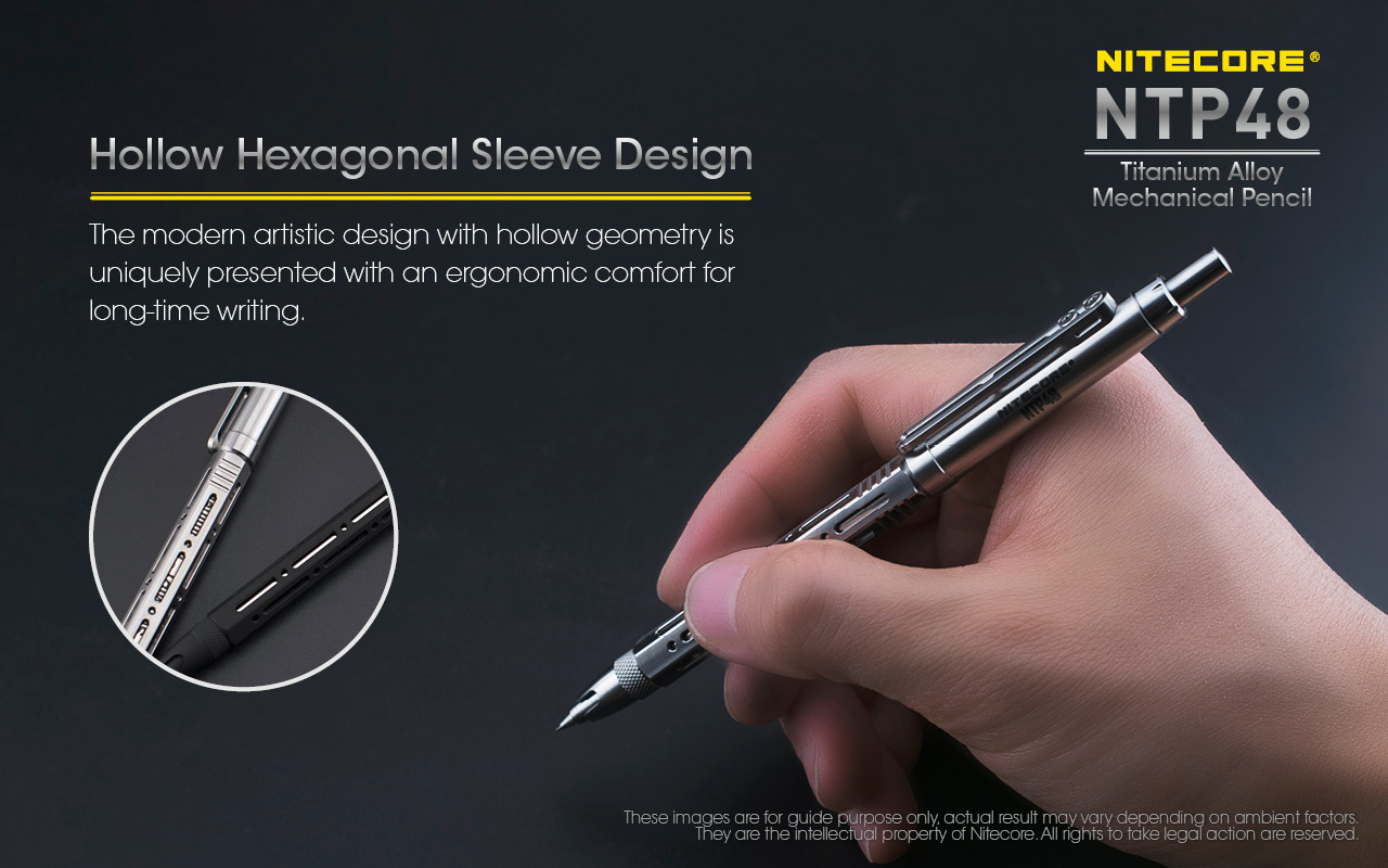 Nitecore　Mechanical　Pen　Pencil　NTP48　Pencil　Titanium　Edc