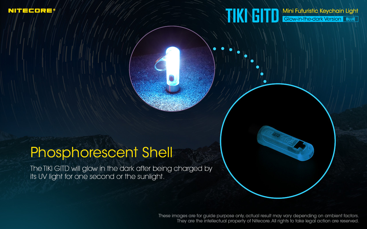 nitecore tiki gitd blue