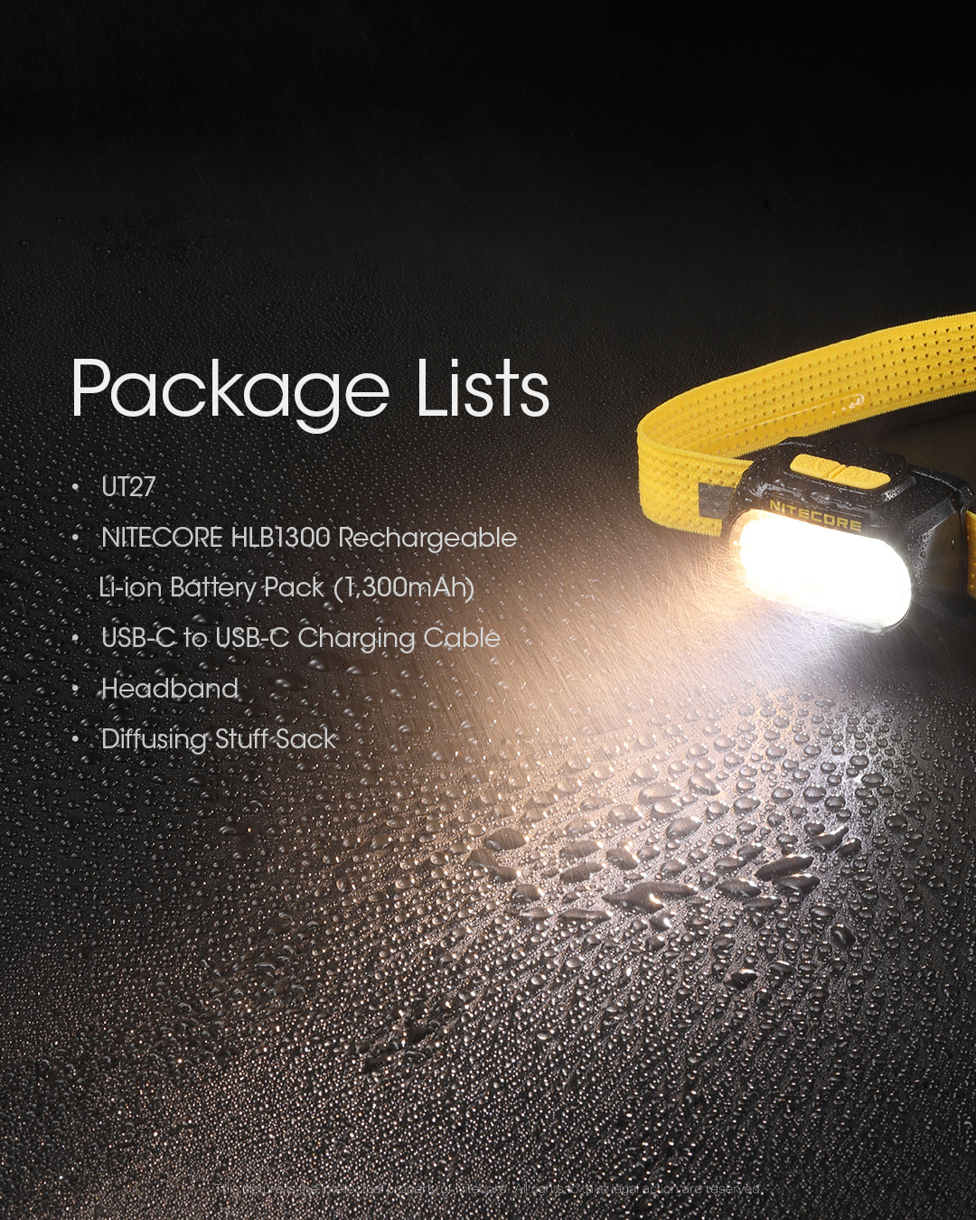 Nitecore UT27 Pro Ultra Lightweight Dual Beam Elite Headlamp, 520 Lumens,  USB-C Rechargeable at Rs 6500, Emergency Light in Hyderabad